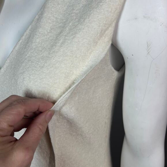 Ann Taylor dress size 4 felt boucle wool cream drop waist school girl minimalist - Picture 9 of 13